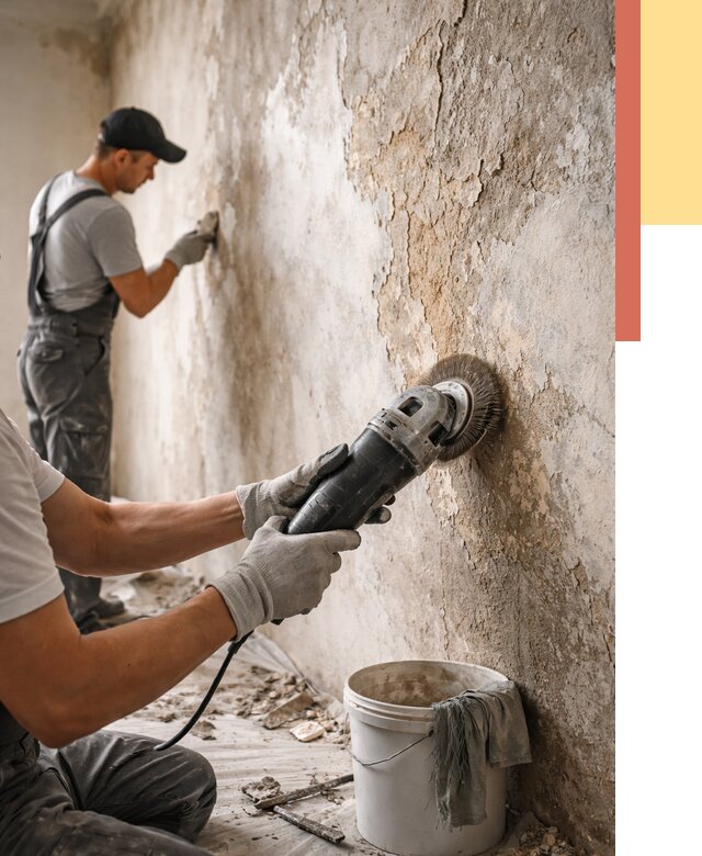 Снятие и удаление краски со стен в Междуреченске от 2122 руб. — ОТДЕЛОЧНИК-Мжд