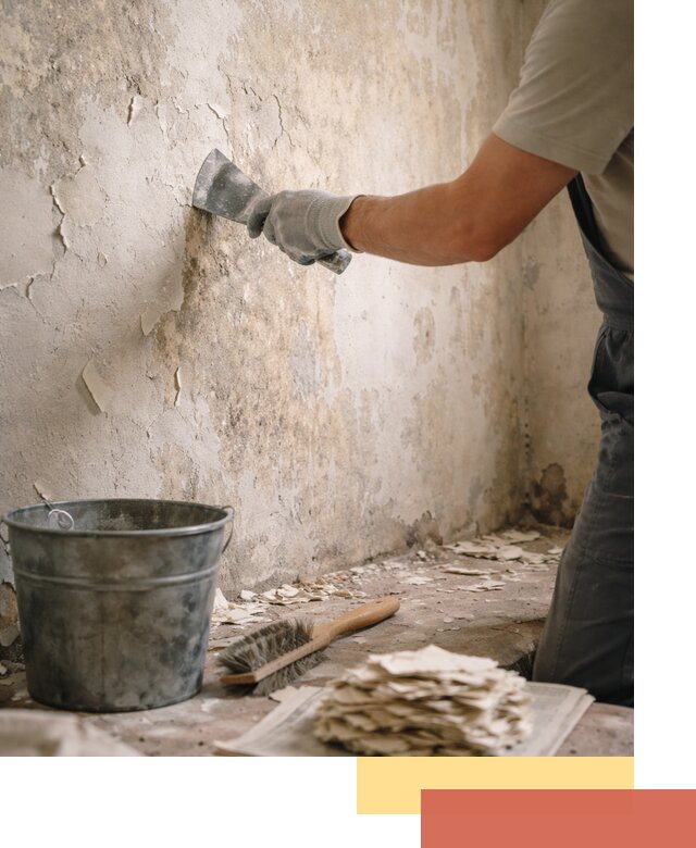 Удаление старой краски со стен в Междуреченске качественно и быстро