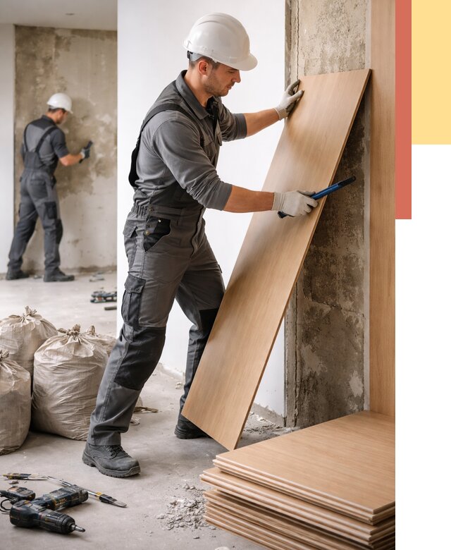 Демонтаж стеновых панелей в Междуреченске от 3537 руб. за м² быстро и недорого | ОТДЕЛОЧНИК-Мжд