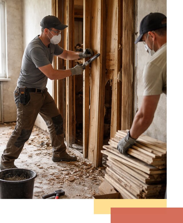 Демонтаж деревянных перегородок в Междуреченске быстро и аккуратно