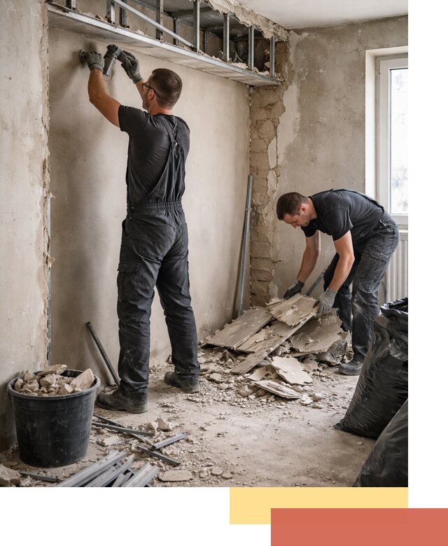 Демонтаж короба из гипсокартона в Междуреченске быстро и аккуратно