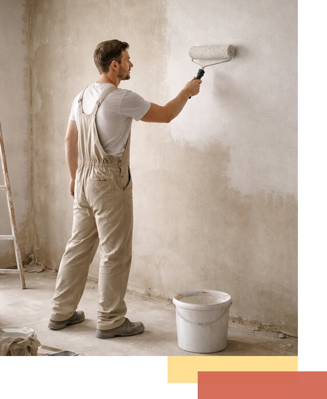 Грунтовка стен под отделку в Междуреченске профессиональным раствором