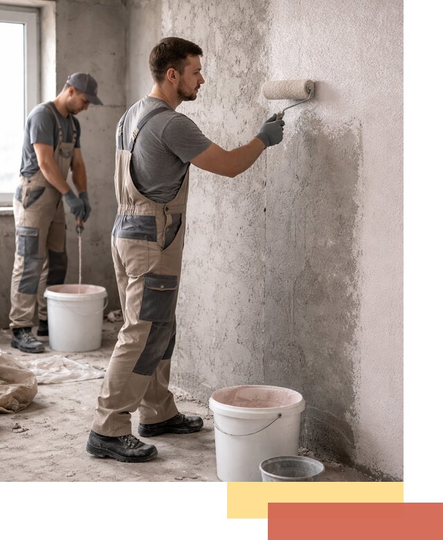 Нанесение бетоноконтакта на стены в Междуреченске для последующей отделки