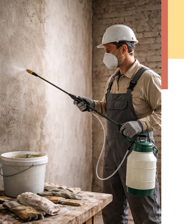 Антисептическая обработка стен в Междуреченске от 1213 руб. — быстро и недорого | ОТДЕЛОЧНИК-Мжд