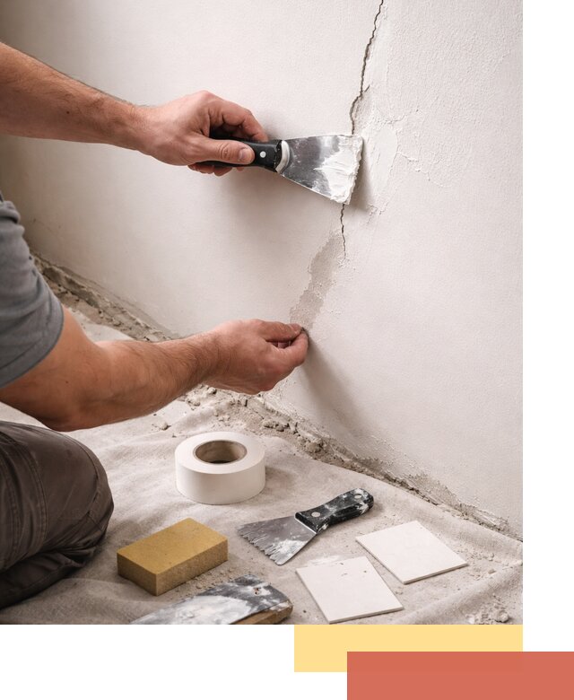 Заделка трещин и сколов в стенах и потолках в Междуреченске