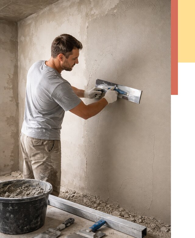 Штукатурка стен без маяков в Междуреченске от 7276 руб/м2 — услуги и цена | ОТДЕЛОЧНИК-Мжд