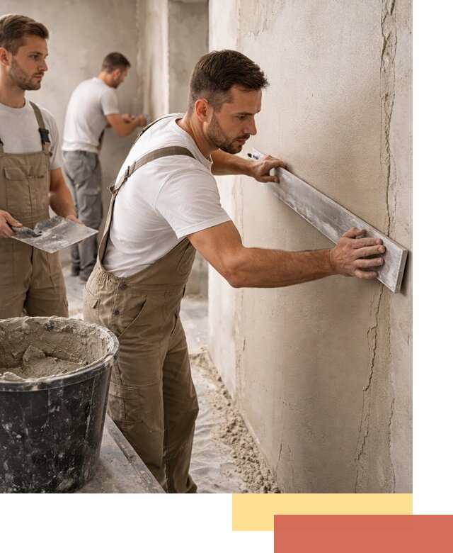 Штукатурка стен без маяков в Междуреченске быстро и качественно