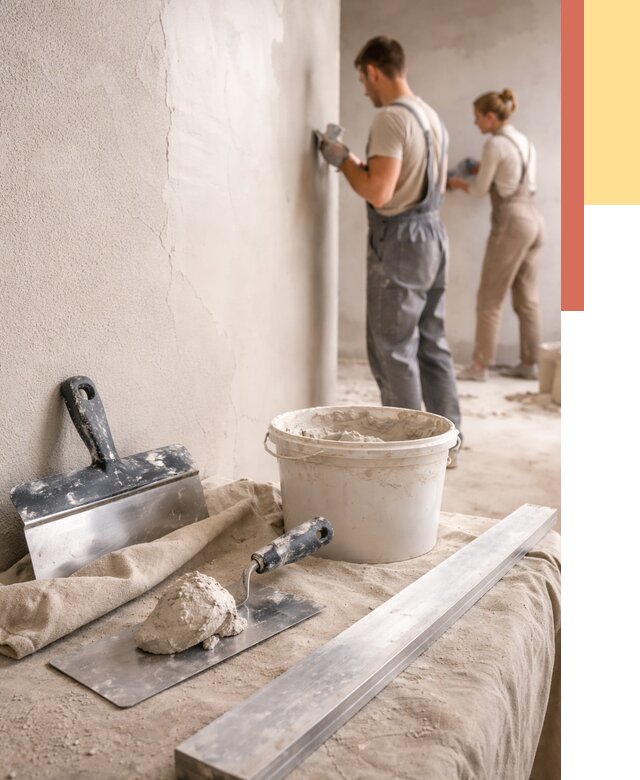 Штукатурка стен гипсовая в Междуреченске от 4547 руб/м2 — быстро и недорого | ОТДЕЛОЧНИК-Мжд