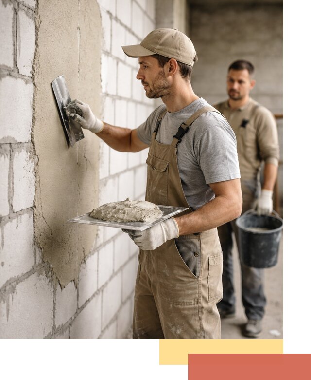 Штукатурка стен из газобетона в Междуреченске под ключ