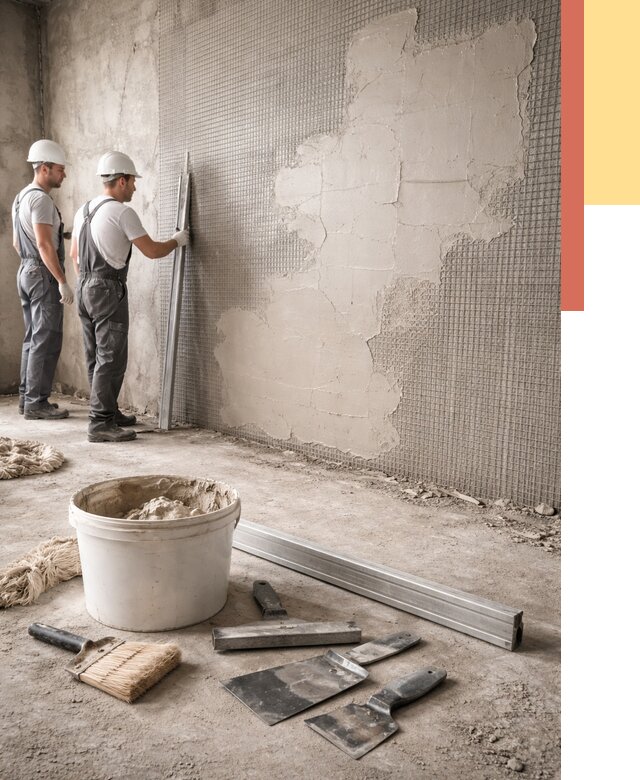 Штукатурка стен по сетке в Междуреченске от 5558 руб./м2 — быстро и недорого | ОТДЕЛОЧНИК-Мжд