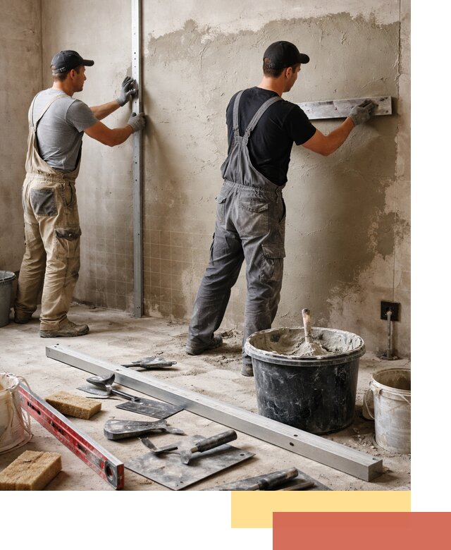 Профессиональная штукатурка стен под плитку в Междуреченске