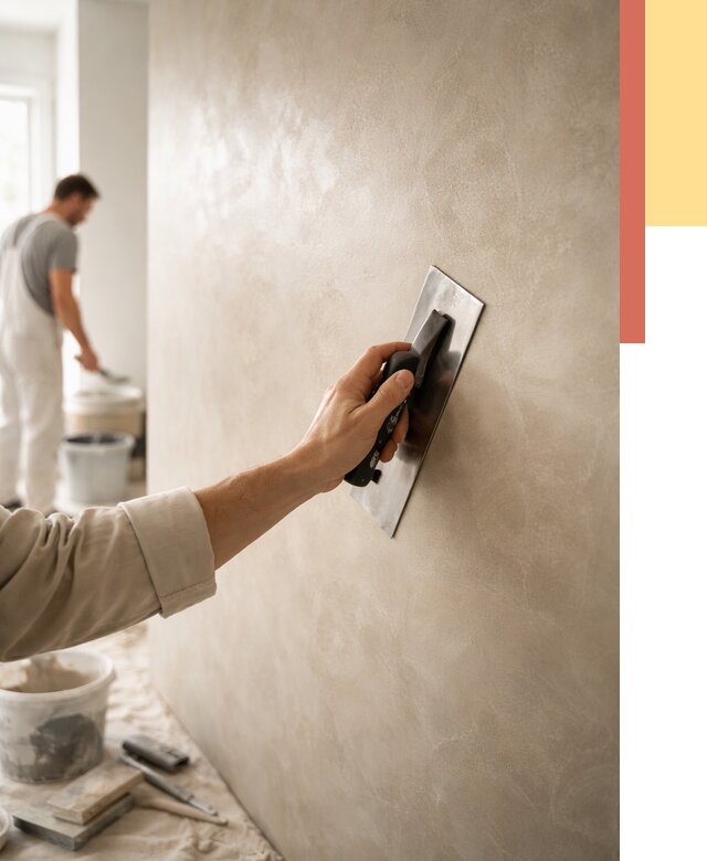 Венецианская штукатурка в Междуреченске от 3537 руб/м² — нанесение стен под ключ | ОТДЕЛОЧНИК-Мжд