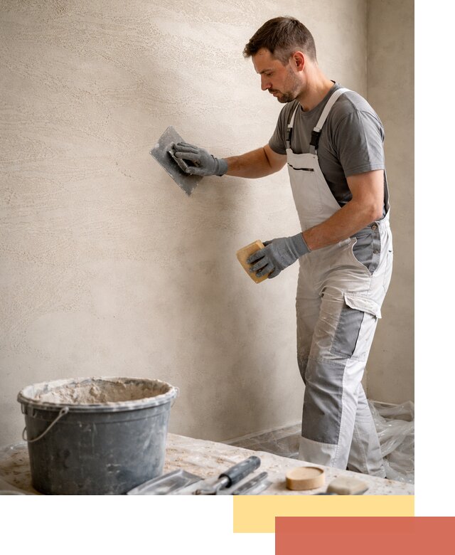 Декоративная штукатурка травертин в Междуреченске для стен и потолков