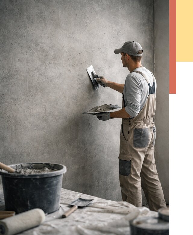 Декоративная штукатурка под бетон в Междуреченске от 2526 руб./м² — нанесение под ключ | ОТДЕЛОЧНИК-Мжд