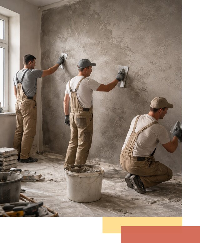 Декоративная штукатурка под бетон в Междуреченске для стен и потолков