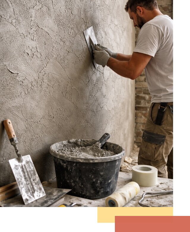 Декоративная штукатурка лофт в Междуреченске — отделка стен и потолков