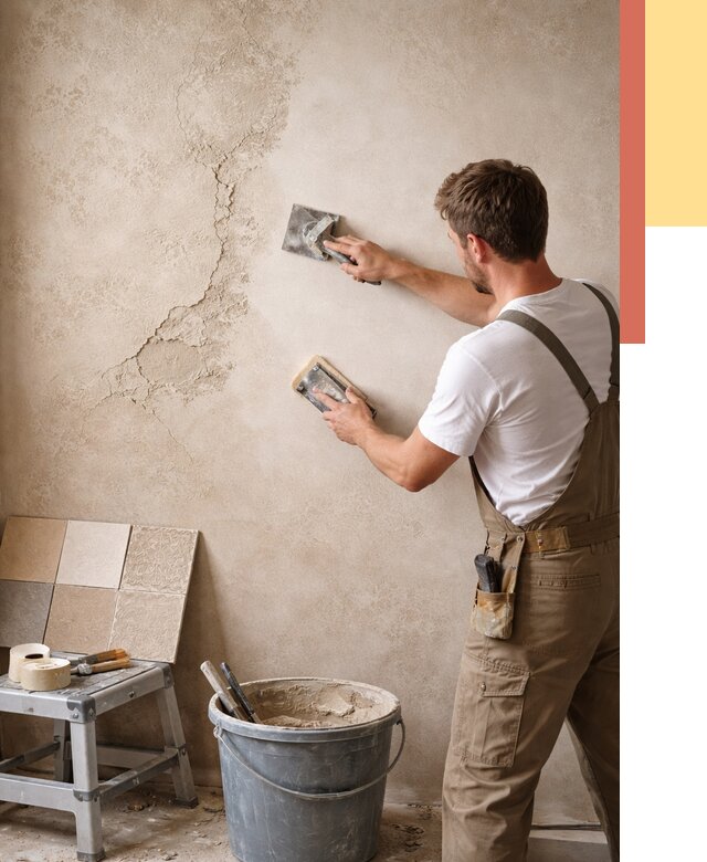 Ремонт декоративной штукатурки в Междуреченске от 4547 руб. под ключ | ОТДЕЛОЧНИК-Мжд