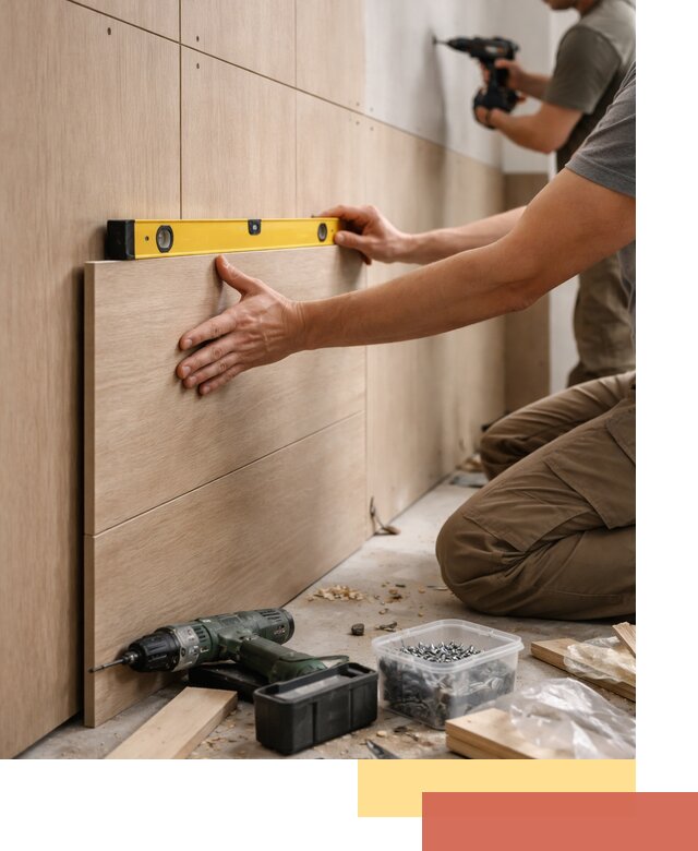 Профессиональный монтаж МДФ панелей на стены в Междуреченске