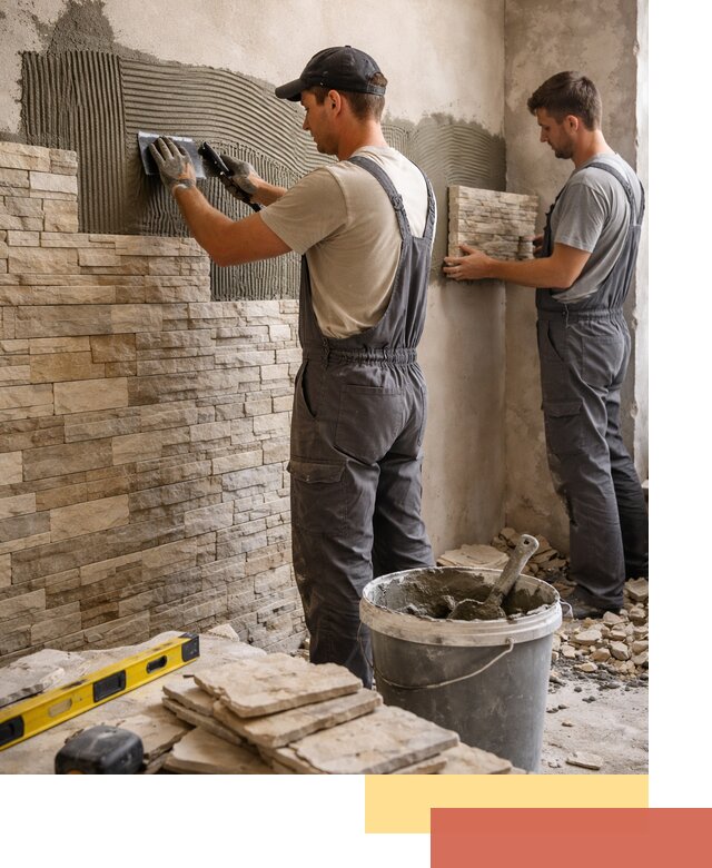 Монтаж искусственного камня в Междуреченске — облицовка стен и фасадов