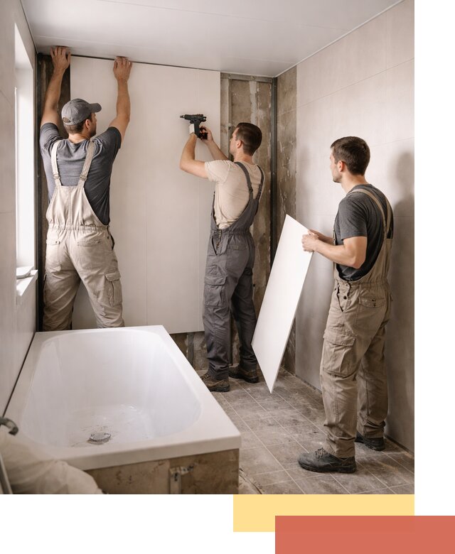 Отделка ванной панели ПВХ профессионально в Междуреченске