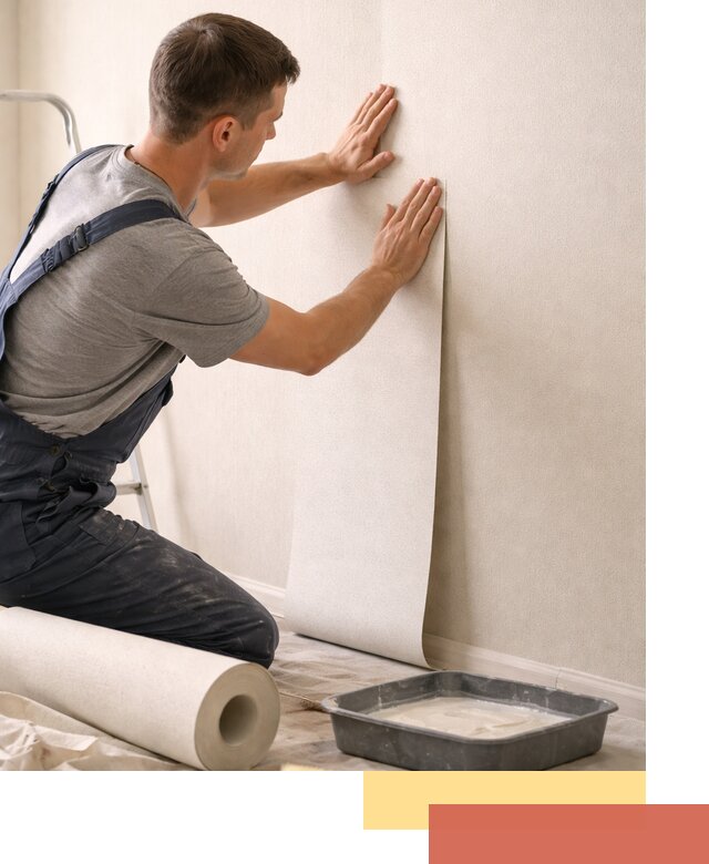 Поклейка флизелиновых обоев в Междуреченске качественно и быстро