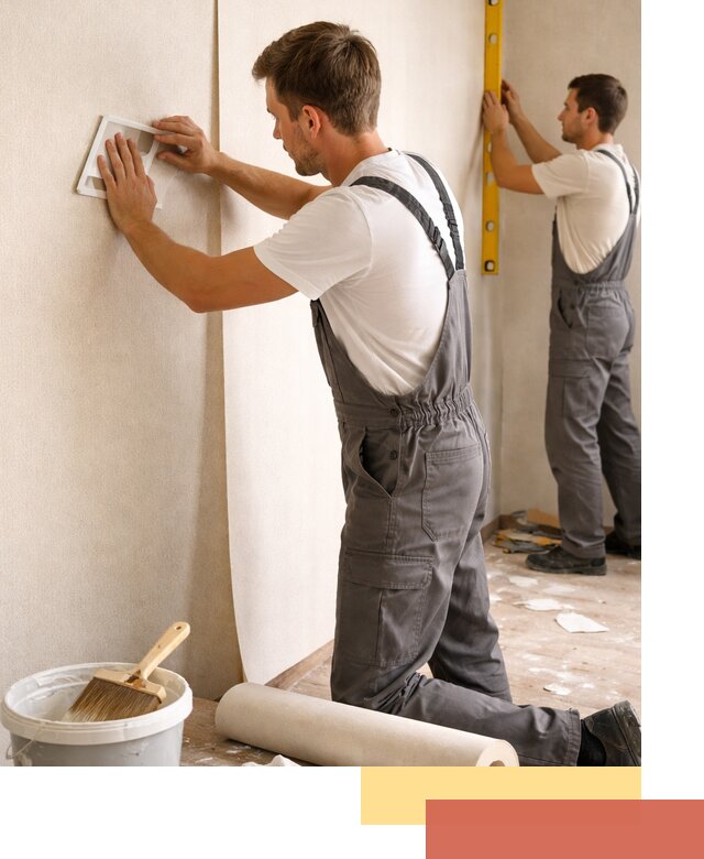 Поклейка бумажных обоев в Междуреченске качественно и недорого