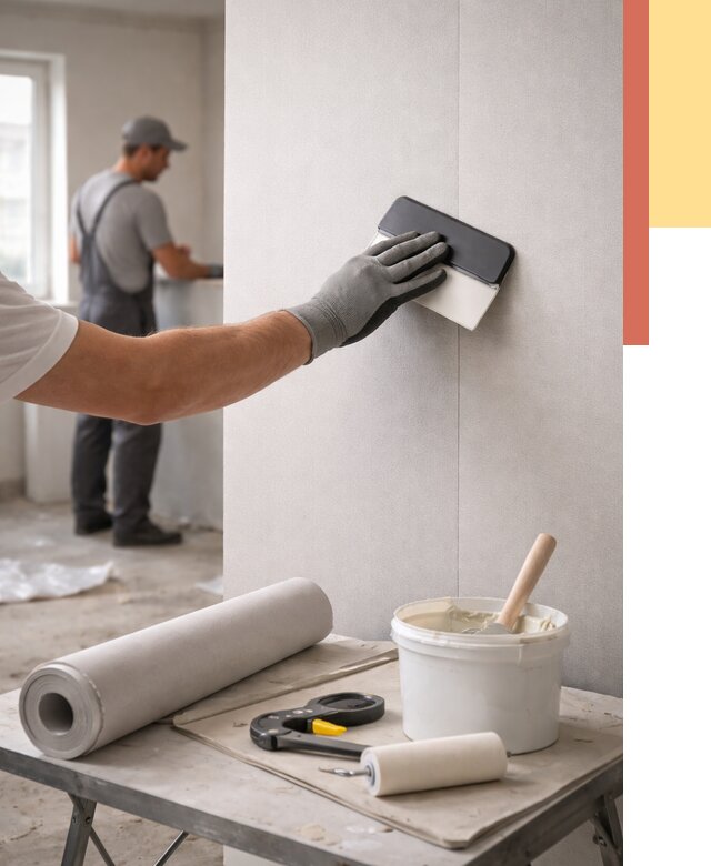 Поклейка обоев под покраску в Междуреченске от 3537 руб. за м2 | ОТДЕЛОЧНИК-Мжд