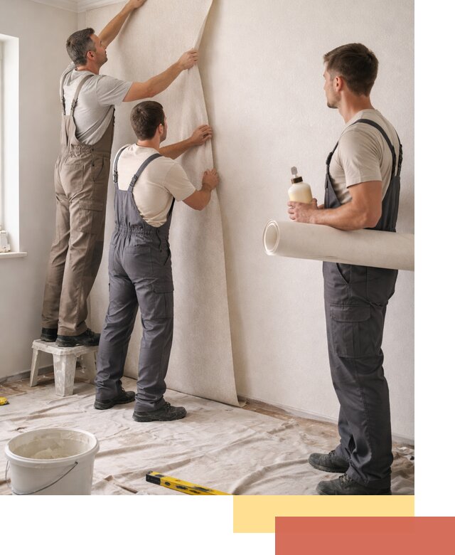 Оклейка стен обоями в Междуреченске — качественно и профессионально