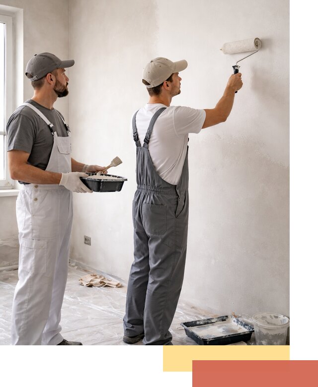 Покраска стен водоэмульсионной краской в Междуреченске