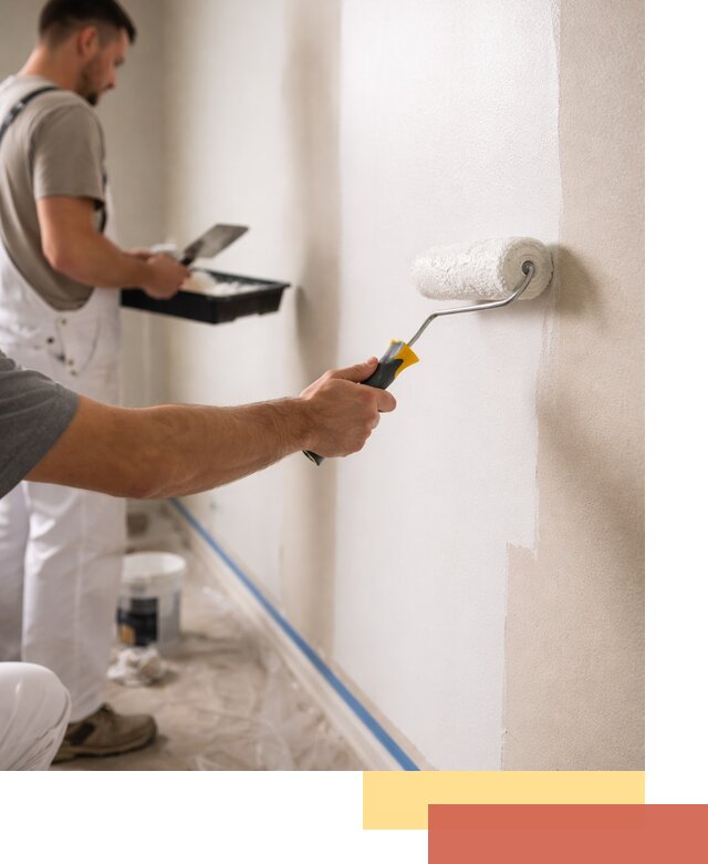 Покраска стен акриловой краской профессионально в Междуреченске