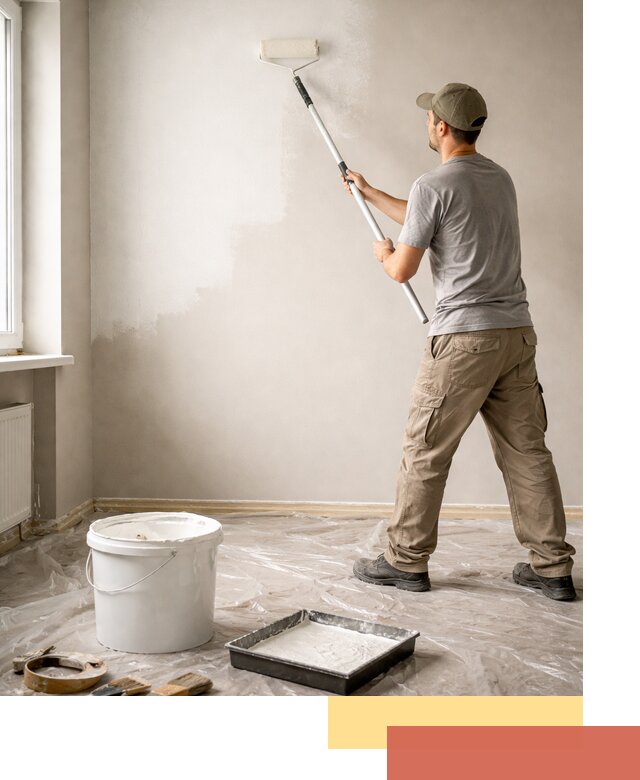 Покраска стен латексной краской в Междуреченске качественно и быстро