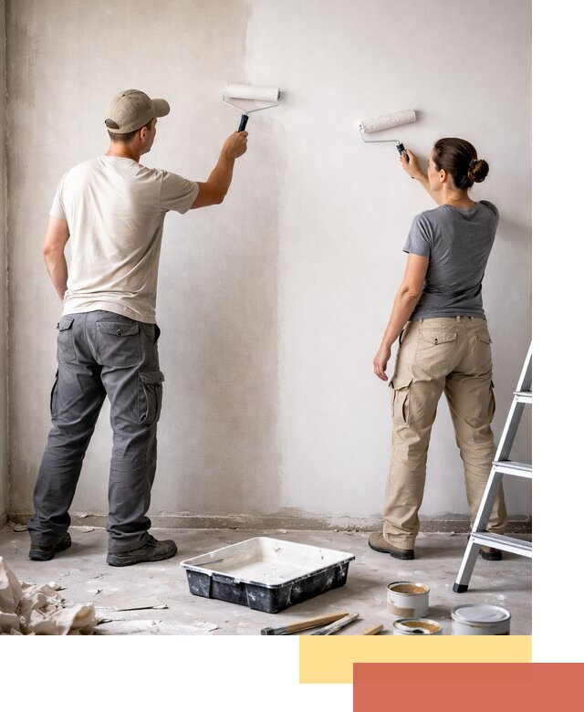 Окраска стен по стеклохолсту в Междуреченске качественно и долговечно