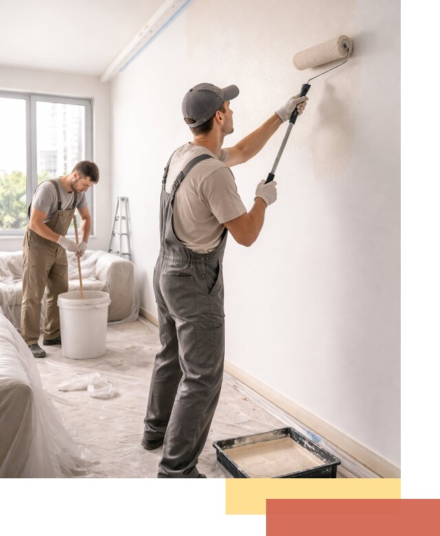 Покраска стен в офисе в Междуреченске — быстрый и качественный ремонт