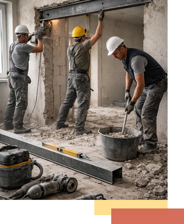 Создание проемов в стенах и несущих конструкциях в Междуреченске