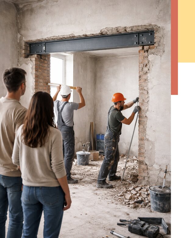 Усиление проема в стене в Междуреченске от 9600 руб. — усиление дверного проема металлоконструкцией | ОТДЕЛОЧНИК-Мжд