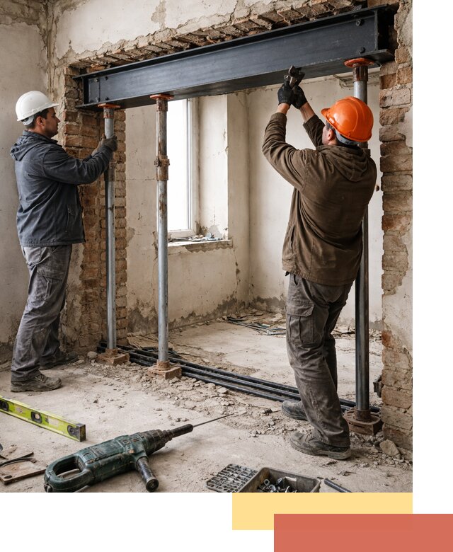 Усиление проема в стене в Междуреченске для расширения и безопасности