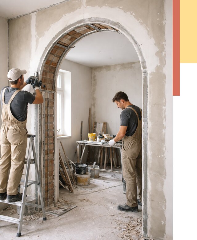 Устройство арочного проема в Междуреченске от 9600 руб. под ключ — быстро и недорого | ОТДЕЛОЧНИК-Мжд