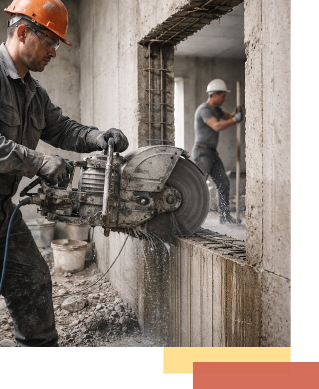 Алмазная резка проемов в Междуреченске быстро и точно