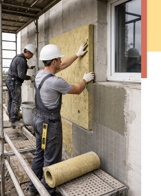 Утепление стен в Междуреченске от 4345 руб. под ключ — быстро и недорого | ОТДЕЛОЧНИК-Мжд