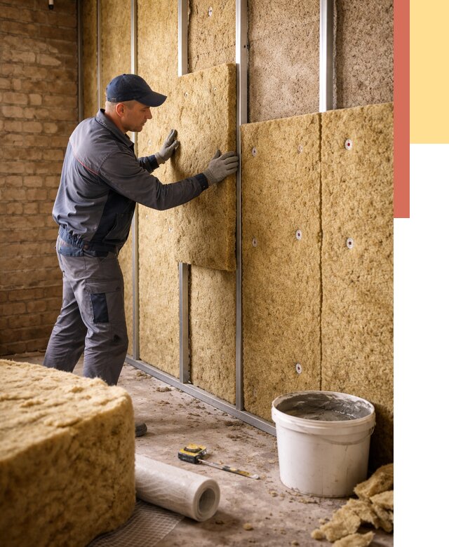 Утепление стен минватой в Междуреченске от 1364 руб./м2 — недорого и быстро | ОТДЕЛОЧНИК-Мжд