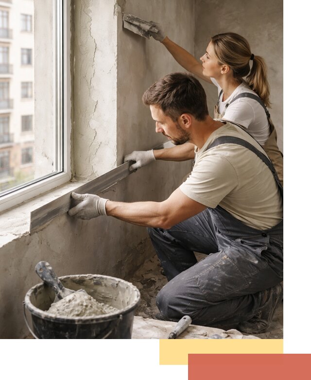 Штукатурка откосов дверей и окон профессионально в Междуреченске