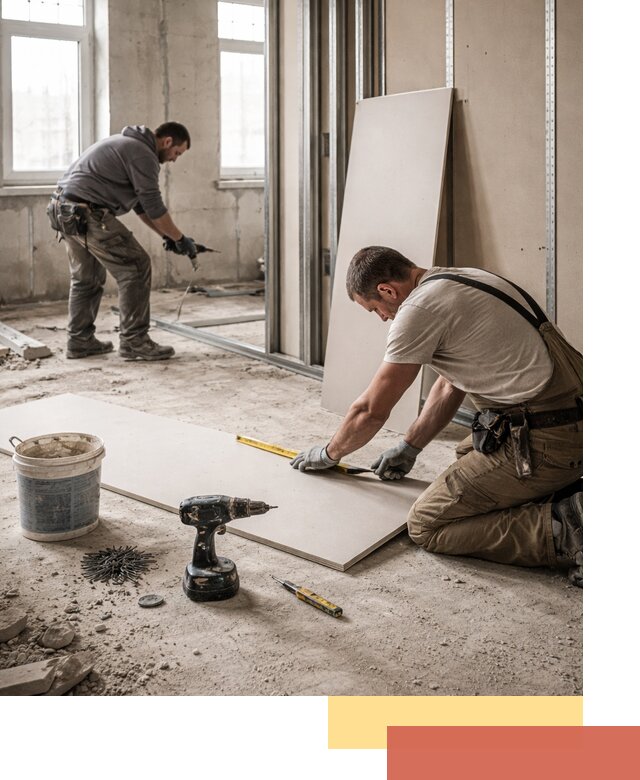 Кладка перегородок из ПГП под ключ в Междуреченске