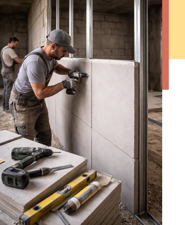 Кладка влагостойких перегородок ПГП в Междуреченске от 1213 руб. под ключ | ОТДЕЛОЧНИК-Мжд