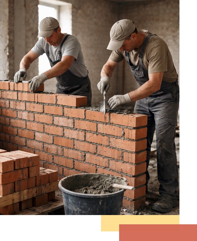 Кладка кирпичных перегородок под ключ в Междуреченске