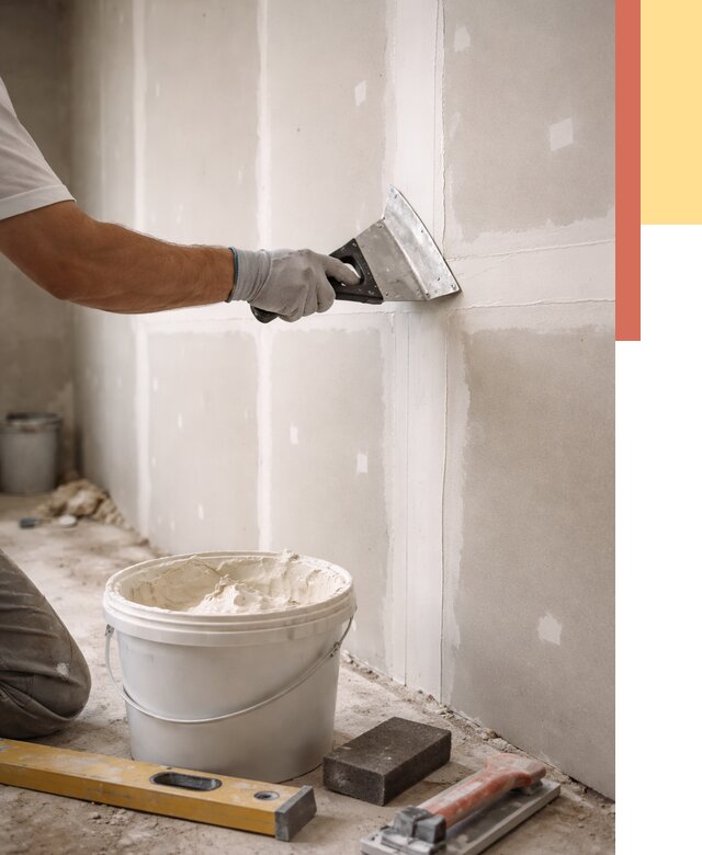 Шпаклевка перегородок из гипсокартона в Междуреченске от 2526 руб. — услуги ОТДЕЛОЧНИК-Мжд