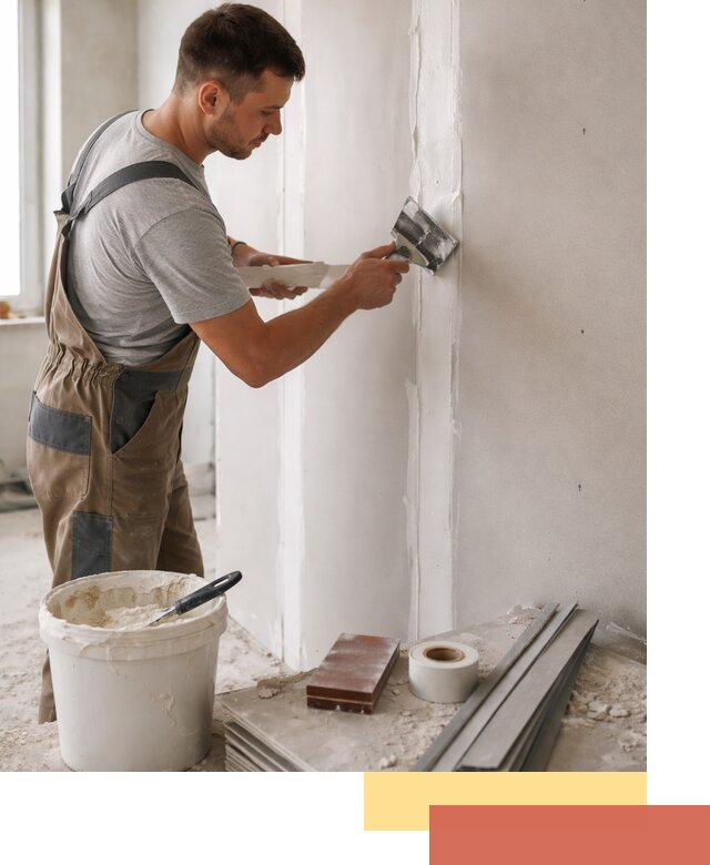 Шпаклевка перегородок из гипсокартона в Междуреченске качественно и быстро