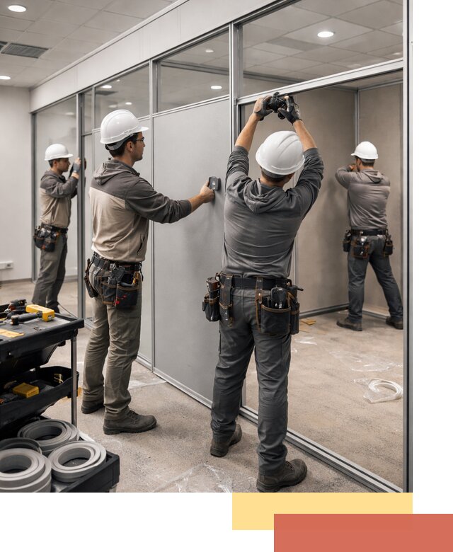 Мобильные офисные перегородки под ключ в Междуреченске