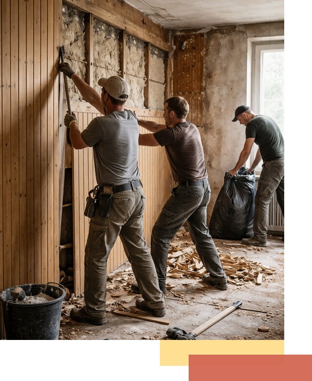 Демонтаж вагонки и вывоз материалов в Междуреченске