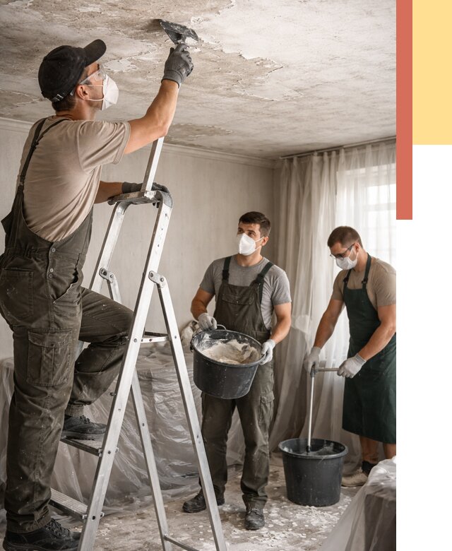 Удаление побелки с потолка в Междуреченске от 2526 руб. быстро и недорого | ОТДЕЛОЧНИК-Мжд