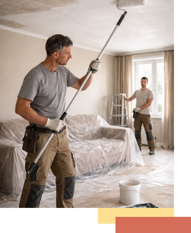 Грунтовка потолка в Междуреченске — подготовка под покраску и отделку